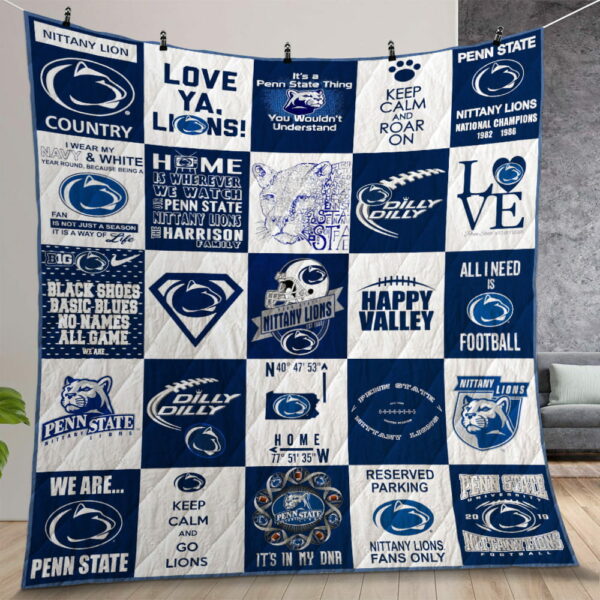 Ncaa Penn State Nittany Lions Quilt Gift For Christmas Birthday Thanksgiving Version 3