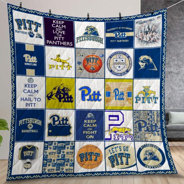 Ncaa Pittsburgh Panthers Quilt Gift For Christmas Birthday Thanksgiving