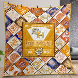 Ncaa Sam Houston State Bearkats Quilt Gift For Christmas Birthday Thanksgiving Version 2