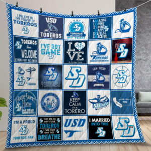 Ncaa San Diego Toreros Quilt Gift For Christmas Birthday Thanksgiving