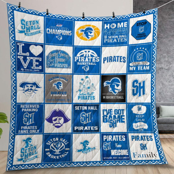 Ncaa Seton Hall Pirates Quilt Gift For Christmas Birthday Thanksgiving Version 3