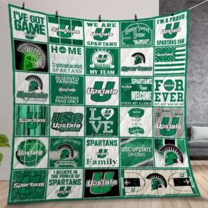 Ncaa South Carolina Upstate Spartans Quilt Gift For Christmas Birthday Thanksgiving