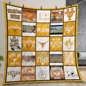 Ncaa Texas Longhorns Quilt Gift For Christmas Birthday Thanksgiving Version 1
