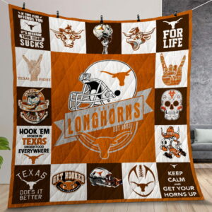Ncaa Texas Longhorns Quilt Gift For Christmas Birthday Thanksgiving Version 2