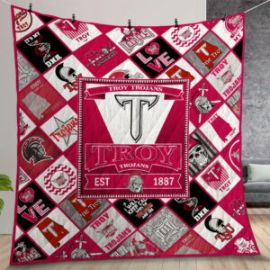 Ncaa Troy Trojans Quilt Gift For Christmas Birthday Thanksgiving