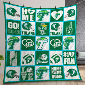 Ncaa Tulane Green Wave Quilt Gift For Christmas Birthday Thanksgiving