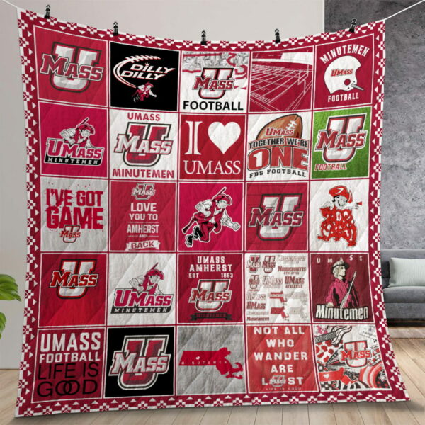 Ncaa Umass Minutemen Quilt Gift For Christmas Birthday Thanksgiving