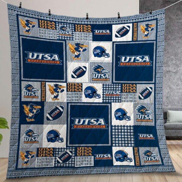 Ncaa Utsa Roadrunners Quilt Gift For Christmas Birthday Thanksgiving Version 1