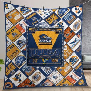 Ncaa Utsa Roadrunners Quilt Gift For Christmas Birthday Thanksgiving Version 2