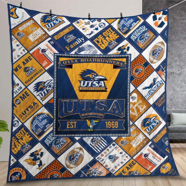 Ncaa Utsa Roadrunners Quilt Gift For Christmas Birthday Thanksgiving Version 2