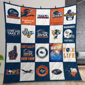 Ncaa Utsa Roadrunners Quilt Gift For Christmas Birthday Thanksgiving Version 3