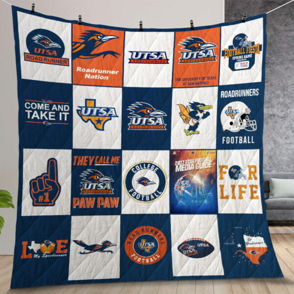 Ncaa Utsa Roadrunners Quilt Gift For Christmas Birthday Thanksgiving Version 3