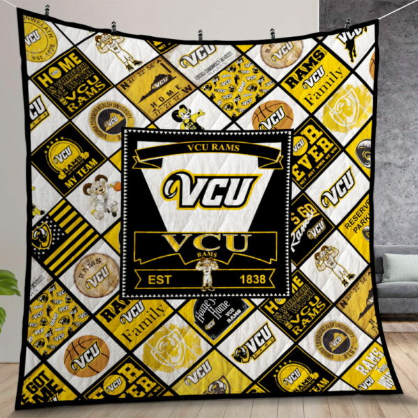 Ncaa Vcu Rams Quilt Gift For Christmas Birthday Thanksgiving