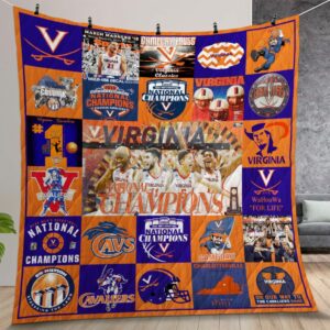 Ncaa Virginia Cavaliers Quilt Gift For Christmas Birthday Thanksgiving