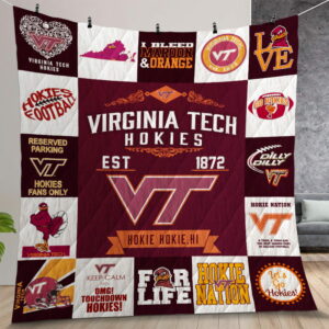 Ncaa Virginia Tech Hokies Quilt Gift For Christmas Birthday Thanksgiving Version 1