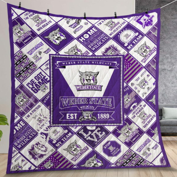 Ncaa Weber State Wildcats Quilt Gift For Christmas Birthday Thanksgiving