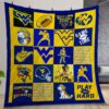 Ncaa West Virginia Mountaineers Quilt Gift For Christmas Birthday Thanksgiving