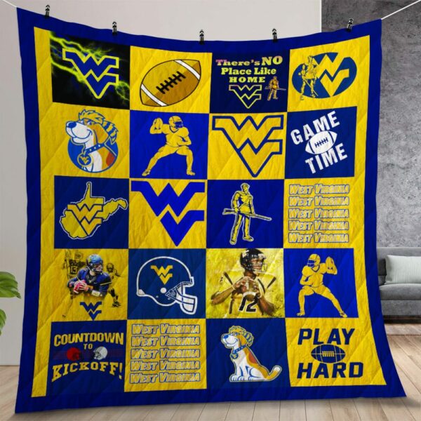 Ncaa West Virginia Mountaineers Quilt Gift For Christmas Birthday Thanksgiving