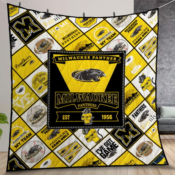 Ncaa Wisconsin Milwaukee Panthers Quilt Gift For Christmas Birthday Thanksgiving Version 2