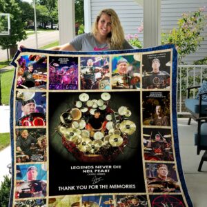 Neil Peart Thank You For The Memories Quilt Gift Ideas For Fans