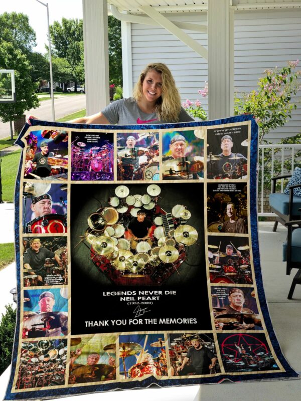 Neil Peart Thank You For The Memories Quilt Gift Ideas For Fans