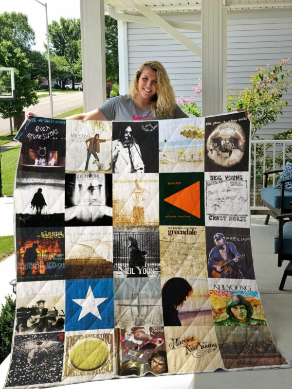 Neil Young Quilt Gift For Family On Christmas Black Friday Cyber Monday