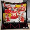 Never underestimate a woman footbaloves Patrick Mahomes Kansas City Chiefs Quilt Gift For Christmas Birthday Thanksgiving