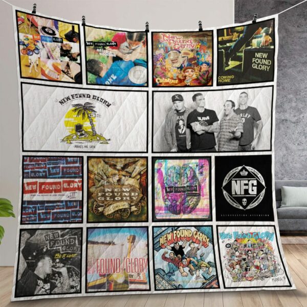 New Found Glory Album Covers Quilt Gift For Christmas Birthday Halloween