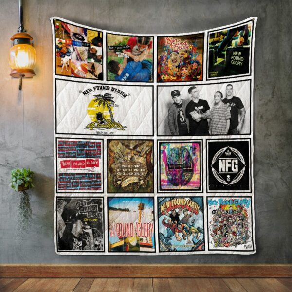 New Found Glory Album Covers Soft Quilt Gift For Family On Christmas