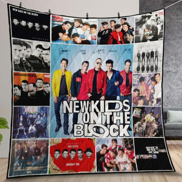 New Kids On The Block Quilt Gift For Christmas Birthday Thanksgiving Version 2