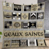 New Orleans Saints Quilt Gift For Christmas Birthday Thanksgiving Version 1