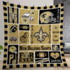 New Orleans Saints Quilt Gift For Christmas Birthday Thanksgiving Version 4