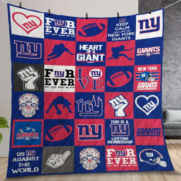 New York Giants Premium Quilt Gift For Christmas Birthday Thanksgiving