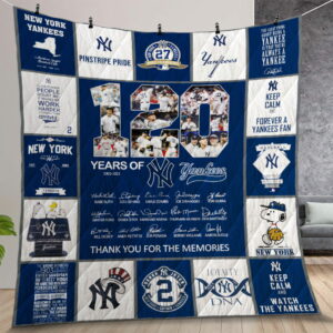 New York Yankees Quilt Gift For Christmas Birthday Thanksgiving Version 1