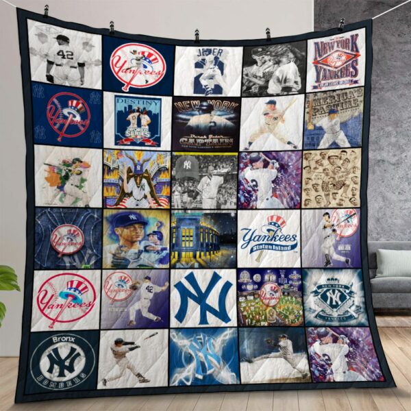 New York Yankees Quilt Gift For Christmas Birthday Thanksgiving Version 3