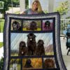 Newfoundland Black Dog On The Flower Field Quilt Gift For Fans Christmas Black Friday Black Friday