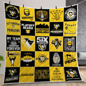 Nhl Pittsburgh Penguins Quilt Gift For Christmas Birthday Thanksgiving Version 2