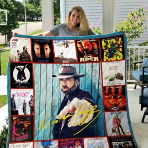 Nicholas Cage Film Quilt Gift Ideas For Fans on Christmas