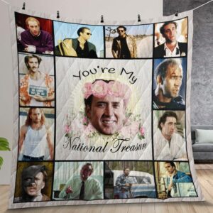 Nicholas Cage Personal Pics Quilt Gift For Christmas Birthday Thanksgiving
