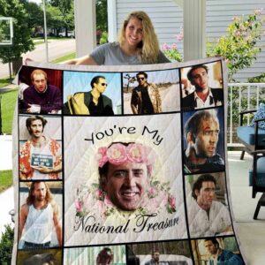 Nicholas Cage Personal Pics Quilt Gift For Christmas Black Friday Thanksgiving