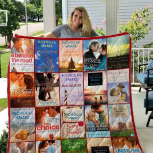 Nicholas Sparks Soft Quilt Gift For Family On Christmas