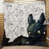 Night Fury Toothless Quilt Gift For Family On Christmas Black Friday Cyber Monday