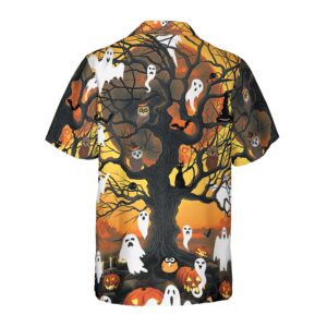 Night Of Pumpkin Ghost Hawaiian Shirt 2