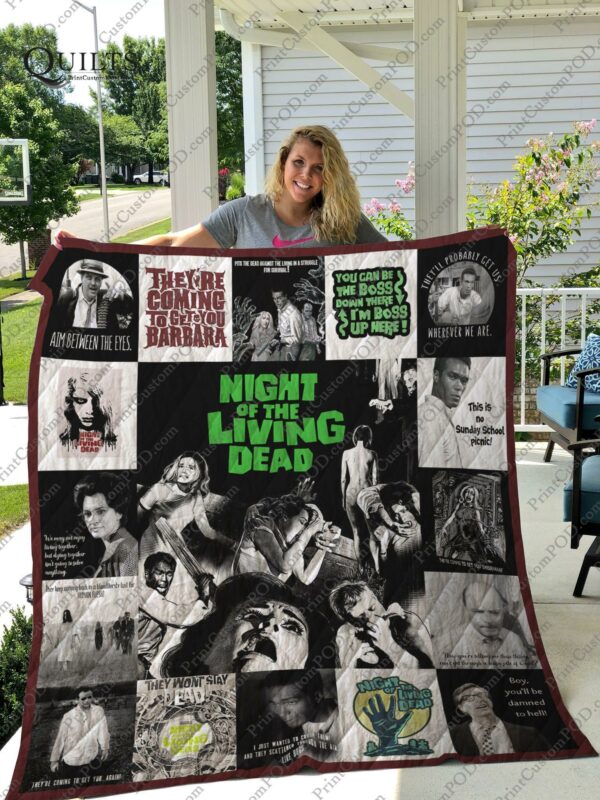 Night Of The Living Dead Quilt Gift For Christmas Black Friday Thanksgiving