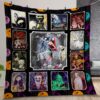 Nightmare Before Christmas Love Quilt Gift For Christmas Birthday Halloween
