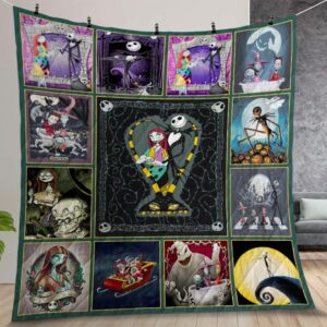 Nightmare Before Christmas Love Quilt Gift For Christmas Birthday Thanksgiving