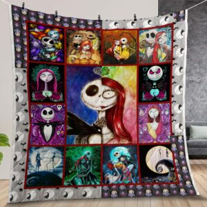 Nightmare Before Christmas Love Quilt Gift For Family On Christmas Black Friday