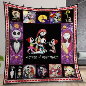 Nightmare Before Christmas Mothers Quilt Gift For Christmas Birthday Thanksgiving
