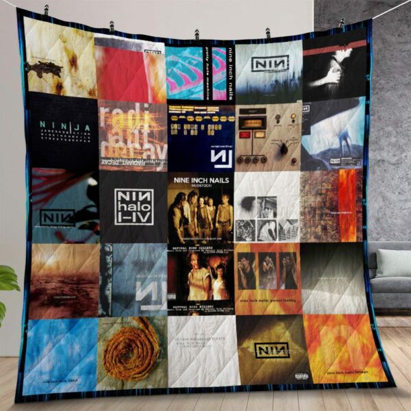 Nine Inch Nails Albums Cover Poster Quilt Gift For Christmas Birthday Halloween