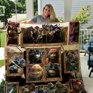 Ninja Turtles Quilt Gift For Christmas Black Friday Thanksgiving